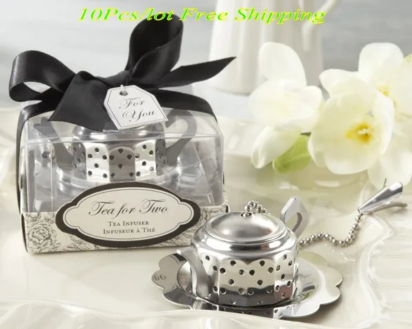 

(10 Pieces/lot) Whimsical Wedding gifts of Teapot Tea Infuser Wedding favors for Wedding and Party Tea themed Bridal Favors