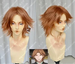 Persona 4: The Animation Yosuke Hanamura Short Brown Styled Heat Resistant Hair Cosplay Costume Wig + Free Wig Cap