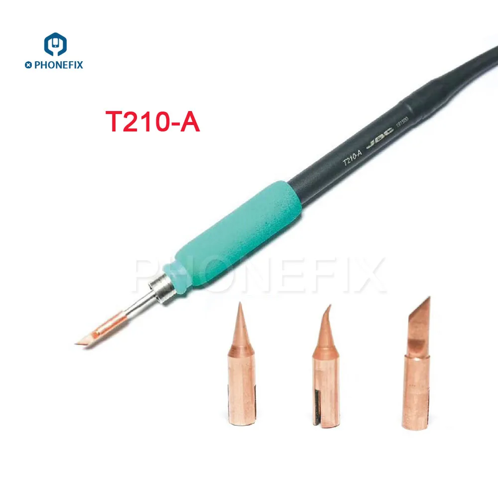 PHONEFIX Soldering Iron Tips T-SK T-I T-IS Replaceable Copper Welding Iron Tips for JBC T210-A Handle C210020 C210018 C210002