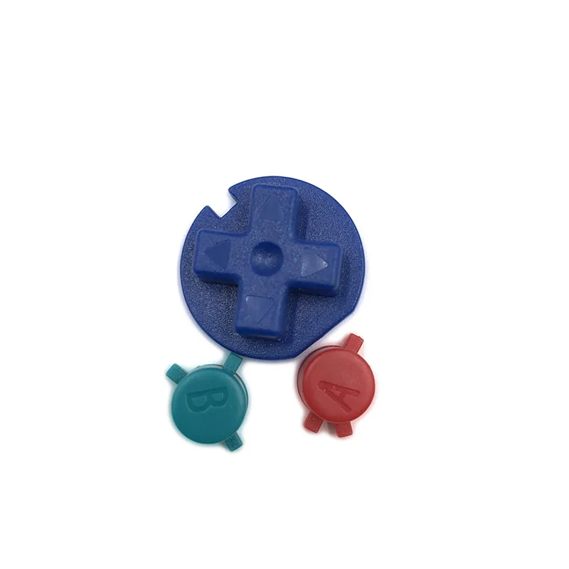 Replacement Colorfull Buttons For GBC Game Console  D Pads A B Buttons power on off buttons repair replacement