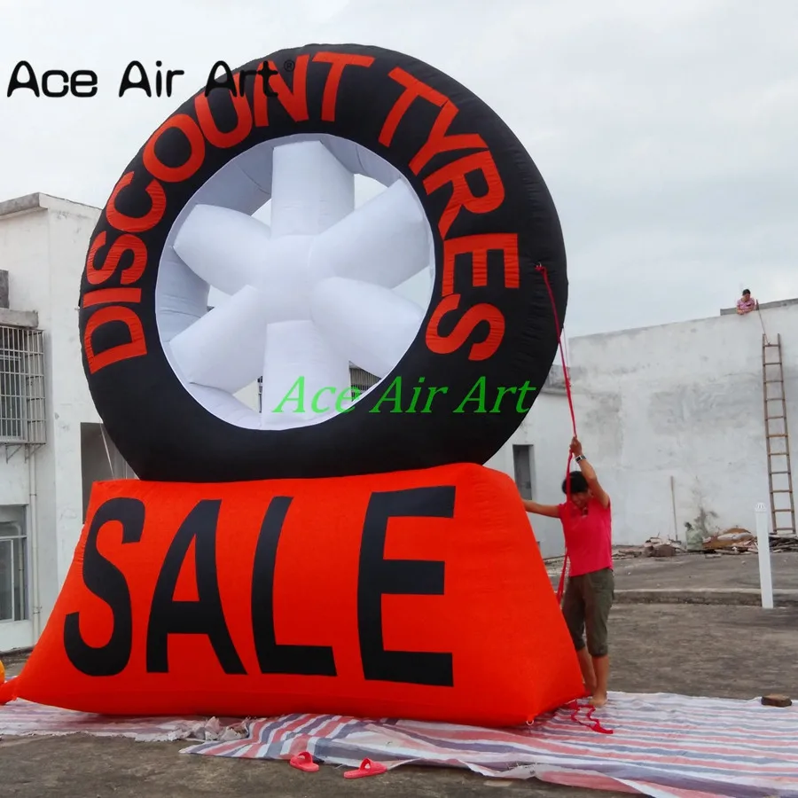 2018 Giant Advertising Inflatable Tire Tyres Replica with Logo for Exhibition