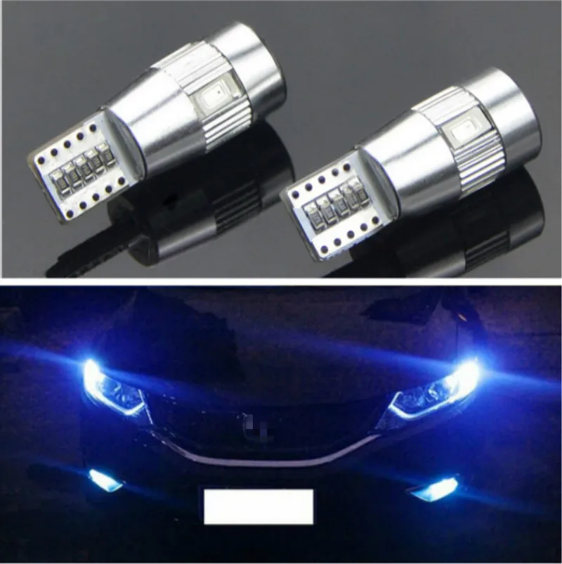 2x T10 194 501 W5W LED BULBS SIDELIGHTS FREE ERROR Car LAMP For BMW Benz AUDI VW GOLF 4 & 5 & 6 PASSAT 3C B6 CC 3B DC12V BLUE