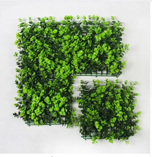 Outdoor Artificial Boxwood Hedge Privacy Fence Grass Mat 10x10inches UV Proof Topiary Vertical Garden plants Balcony Decoration