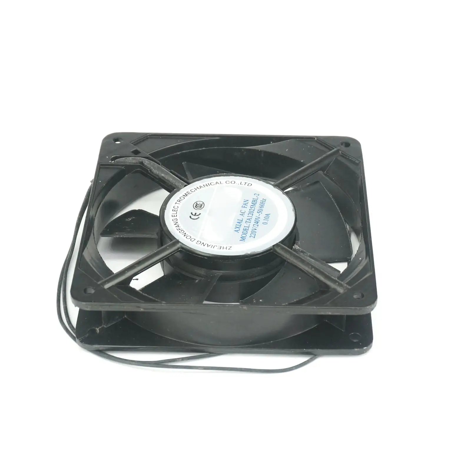 220V Ac 120X120X25 Mm Axiale Radiator Fan 61CFM 2100 Rpm Kogellager Hoge Snelheid