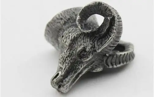 Goat Head Drawer Dresser Knobs Antique Silver Kitchen Cabinet Pulls Handles Vintage Kitchen Accessories Retro Furniture Hardware