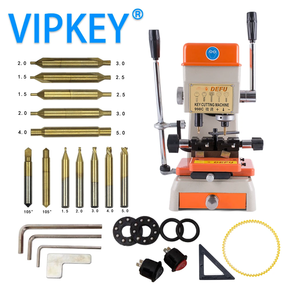 DEFU 998C Key Cutting Copy Machine For making car keys doing house keys