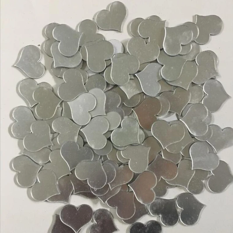 50 Stück/Set 4*5cm Acryl-Spiegeloberfläche Herzförmiger Wandaufkleber für Kinderzimmer Hochzeitsdekoration Wandtattoo Liebe DIY Kunst Wandbild – Detail 15