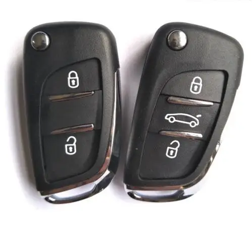 

Modified Flip Remote Key Shell 2 3 BTN For Peugeot 307 408 308 for Citroen C-Triomphe C-Quatre C3 C4L C5 CE0536 With Groove