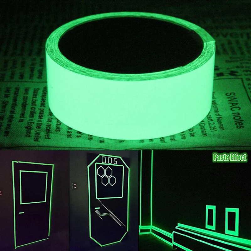 Roadstar Glow In Dark Tape nastro luminoso fotoluminescente autoadesivo Stage Home Decoration RS-230A