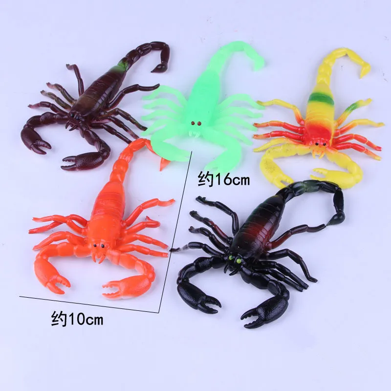 Colorful TPR Simulation Lizard scorpion Insects Model Toys Prank Tricky Scary Toys Halloween Props Children\'s Model Toys