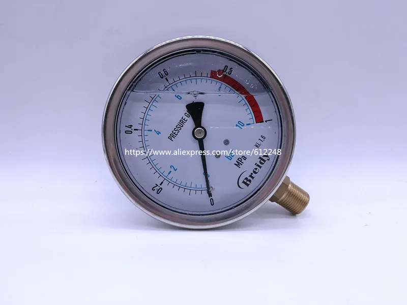 

Oil/lquid pressure gauge,dia 100MM shock-proof hydraulic pressure gauge