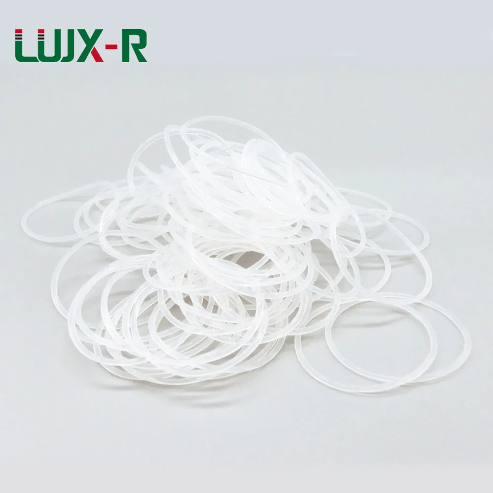 LUJX-R 5mm O Ring Seal White  Silicone Gasket Sealing Non-toxic VMQ O Rings Washer OD 105/110/120/135/140/160mm O Ring Sealing