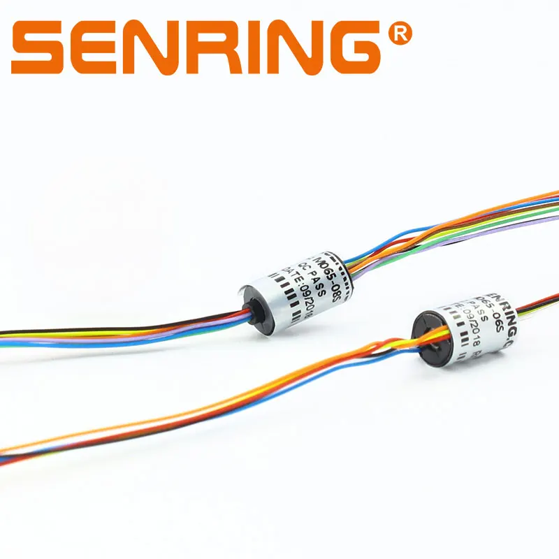 Energia eolica Mini Slip Ring Dia. 6.5 millimetri 7.9 millimetri 12.5 millimetri 22 millimetri con 1A/1.5A/2A Corrente 6 8 12 18 24 canali Rotante