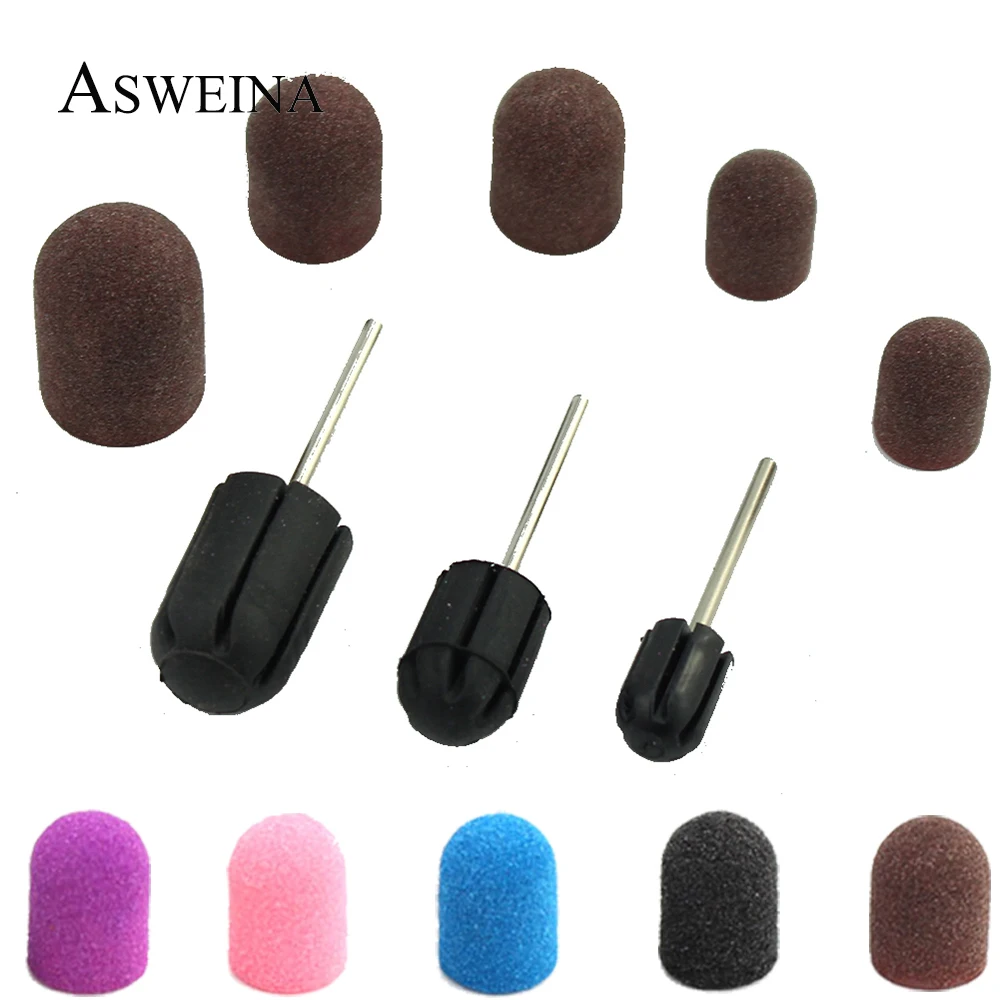 1Pcs Sanding Caps Multi-size Nail Art Sanding Block Bands Electric Pedicure File Cuticure Clean Accessories Nail Art Tool