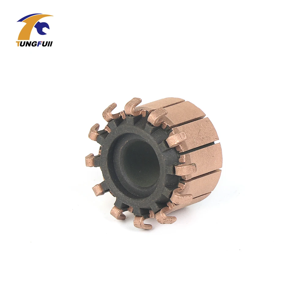 ทองแดงบาร์เครื่องกำเนิดไฟฟ้ากระแสสลับ Motor Listrik Commutator ทองแดง Dremel เครื่องมือ Commutator สำหรับเครื่องเจาะขนาดเล็กบน Armature Commutat