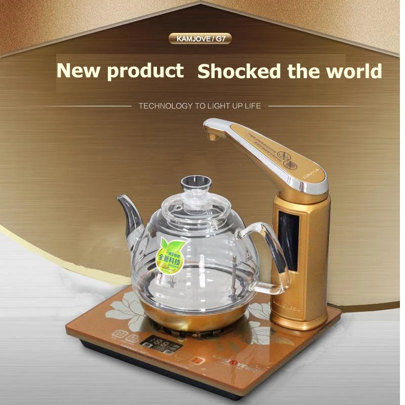 KAMJOVE-Intelligent Electric Heating Stove, Glass Kettle, Boil Tea, Health Smart Crystal, New Style