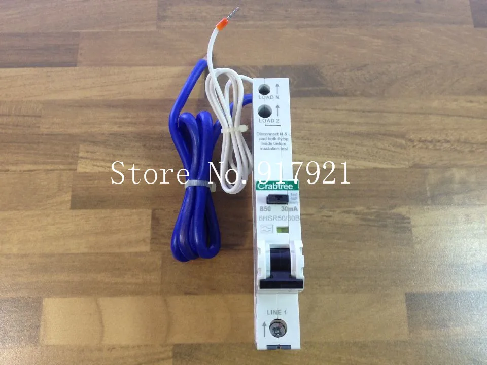 [ZOB] Imported Crabtree 6HSR50/30B leakage protector compact leakage protection switch 1P50A 30MA  --5pcs/lot