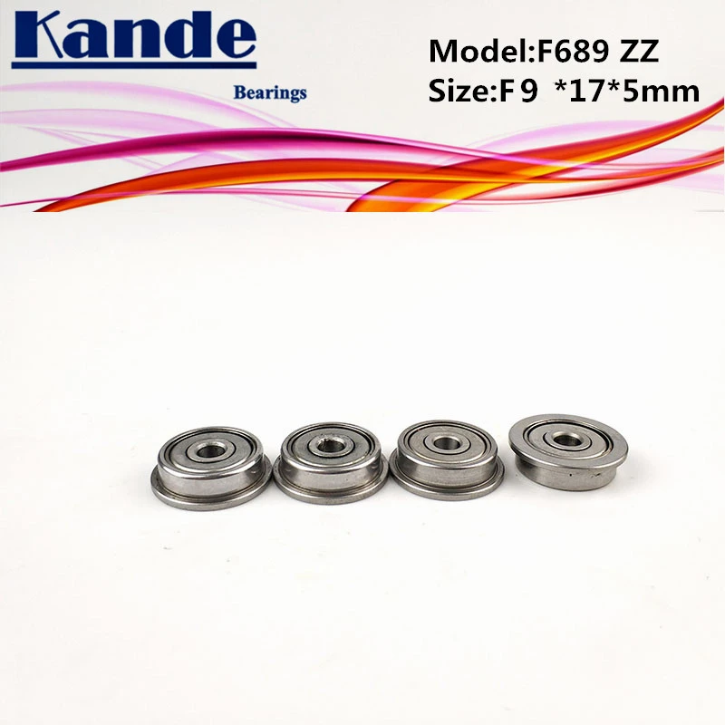 Kande Bearings F689 ZZ 10pcs ABEC-1 F689ZZ  F689-2Z Miniautre F689 Ball Bearing F8x6x5mm F689-2Z