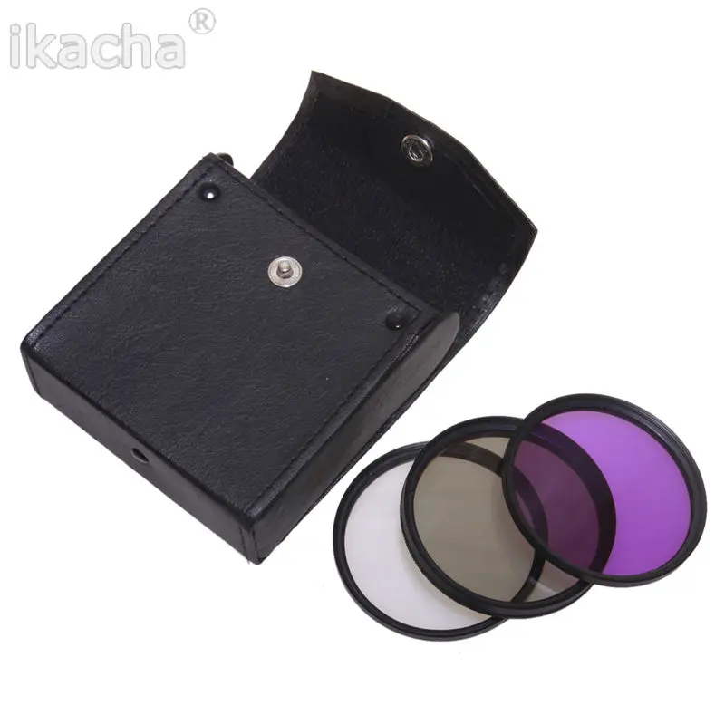 52 MM 52mm Gepolariseerde PL + UV + FLD CAMERA FILTER Kit voor Nikon D3100 D5000 D5100 D7000