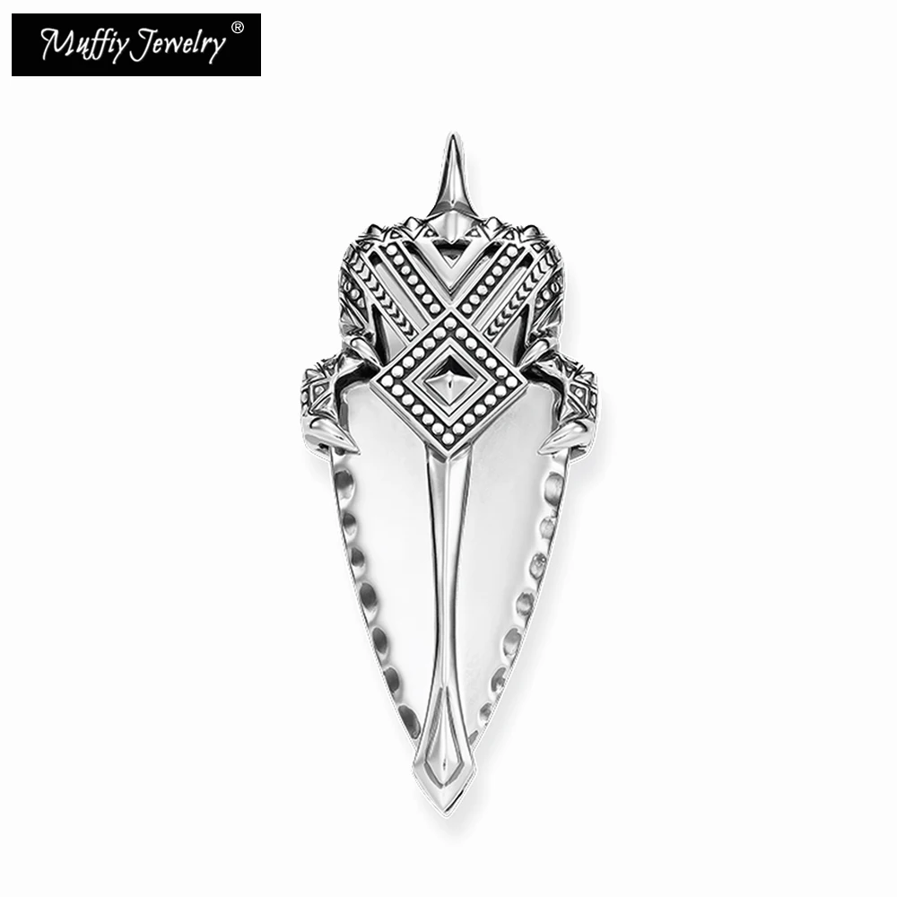 Artful African Spearhead Pendant,2017 Europe Style Rebel Fashion Good Jewelry For Men And Women, Gift In 925 Sterling Silver