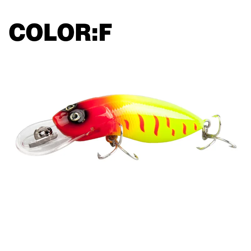 Mr.Charles MR39S  lure , 70mm/9.3g high quality minnow hard bait 0-1.0M Floating 3D Eyes Fishing Tackle