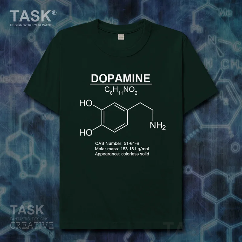 Dopamine Molecular Formula Chemistry Subject clothes Short sleeve t-shirt new Tops t shirt mens sweatshirt summer sports 01