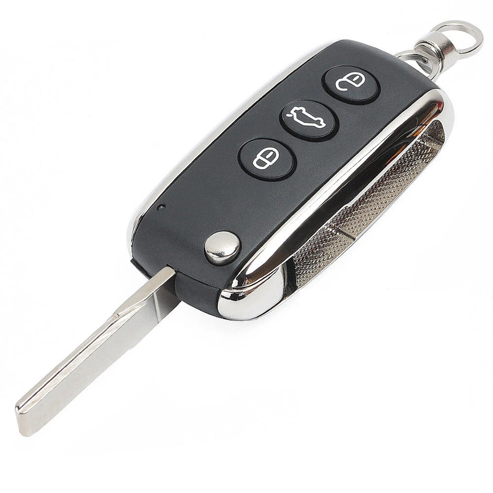 KEYECU Remote Key Fob for Bentley Arnage Continental Mulsanne Flying Spur Continental GT GTC 2005-2016 3/ 4 Button KR55WK45032