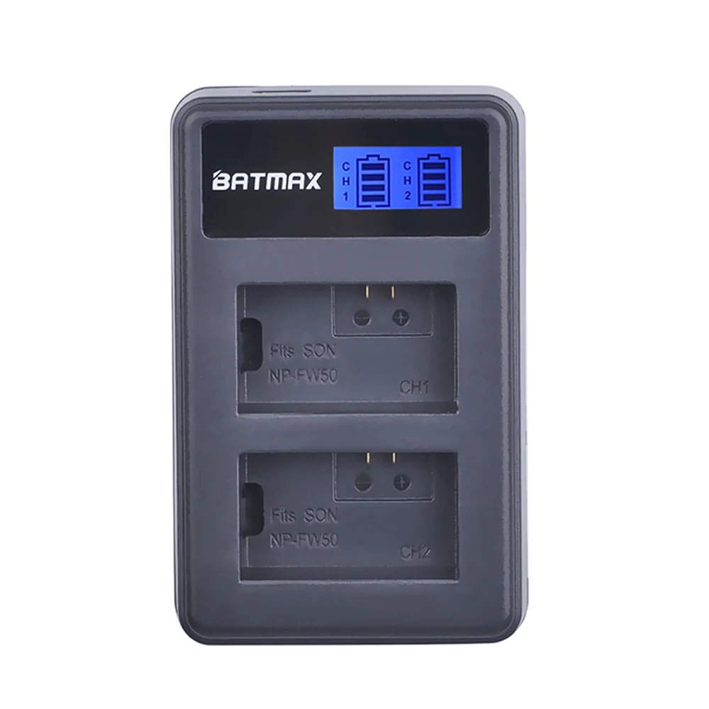 NP-FW50 NP FW50 NPFW50 LCD عرض USB المزدوج شاحن لسوني A3000 A5000 A5100 A6000 A33 A55 A7R ENX6 ENX3 ENX5 ENX75T 5R 5N