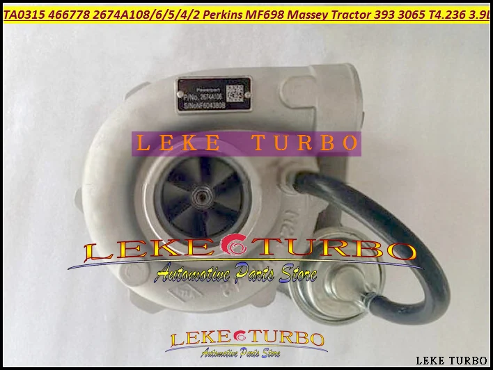 TA0315 466778 466778-0004 2674A108 Turbo For Perkin MF698 For Massey Tractor 393 398 3065 3070 T4.236 AT4.236 3.9L Turbocharger