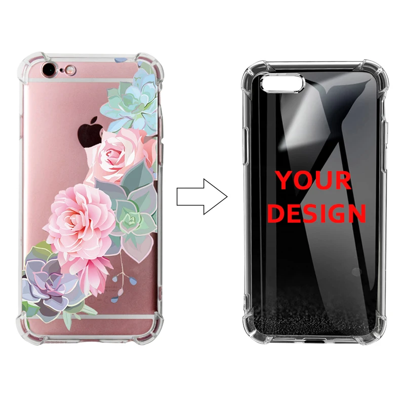 Shockproof AirBag Case Dropproof Soft TPU Back Cover for iPhone 6.1 6.5 Customized UV Printing Company LOGO Adding