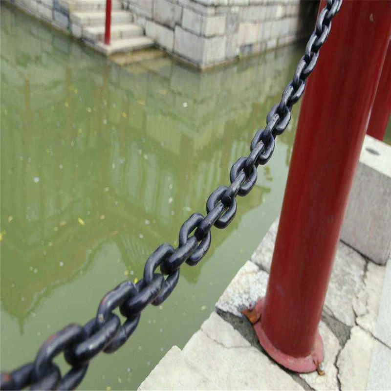 Factory Wholesale 5mm Wire Diameter Black Galvanized Long Link Chain Welded Electric Galvanized Link Iron Chain For Garden