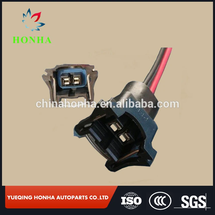 

DJ70218-3.5-21 EV1 2 pin female Plug Clip Pigtail Quick Disconnect Fuel Camaro Trans Injector Connector wire harness