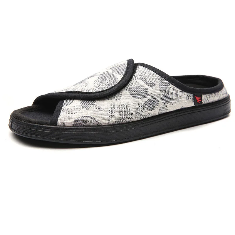 Git-Up النساء السكري النعال قابل للتعديل إغلاق رغوة الذاكرة أحذية منزلية المفتوحة تو اضافية واسعة عرض تنفس الرعاية الصحية صندل