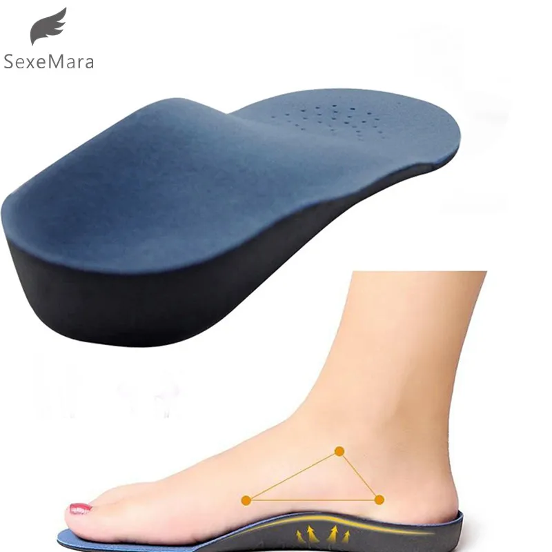 SexeMara   1 Pair Spring Yard EVA Adult Flat Foot Arch Support Orthotics Orthopedic Insoles For Men Women