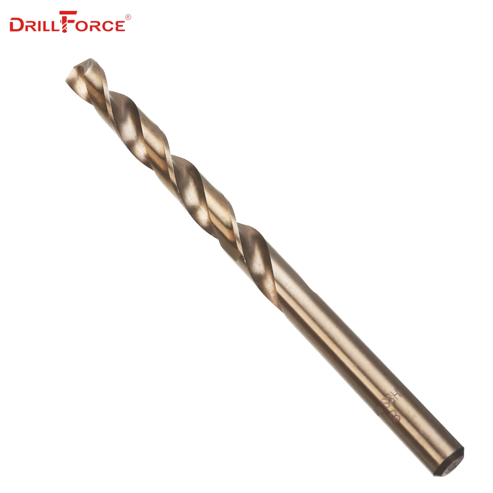 Drillforce-juego de brocas de cobalto, herramientas eléctricas de 1-13mm, M35, para cobre, acero inoxidable, aluminio, aleación de Zinc, broca