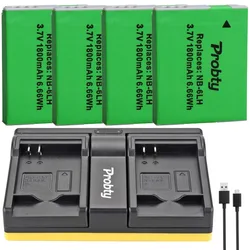 NB-6L NB 6L NB-6LH 6LH Battery 6 LH Bateria + Charger For Canon IXUS 310 SX240 SX275 SX280 SX510 SX500 HS SX500HS