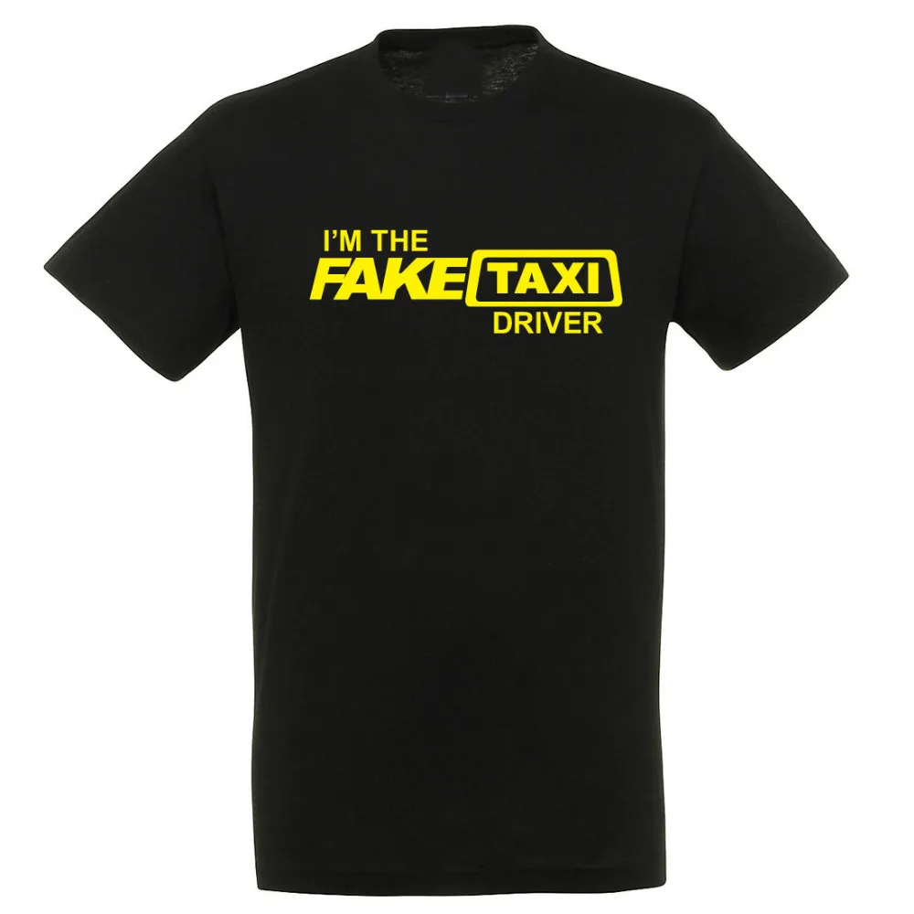 Fake taxi T shirt Men milf adult funny birthday casual gift tee USA Size