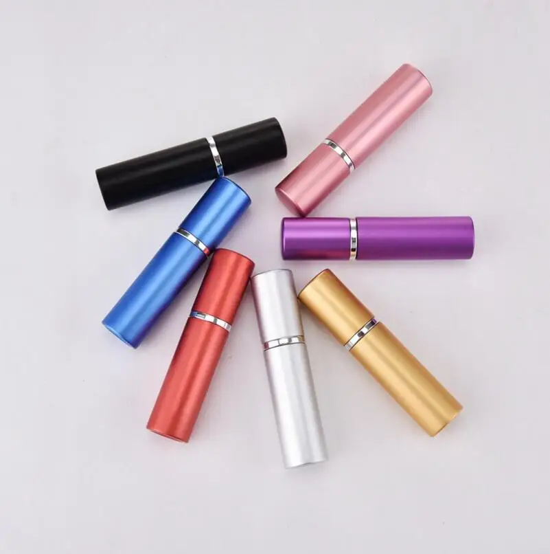 

5ml Mini Travel Refillable Empty Perfume Bottles Atomizer Aluminum Cosmetic Container LX1946