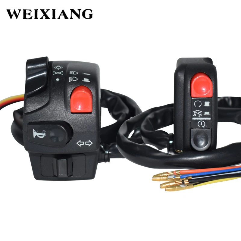 12V Motorcycle Switch Power Universal Handle Switch To 7/8\' 22mm Handlebar For Yamaha SR400