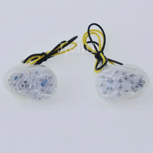 For Kawasaki ZX6R 636 2003 2004 2005 BL Motorcycle LED Mount Flush Blinker Clear Turn Signals Light - view 3