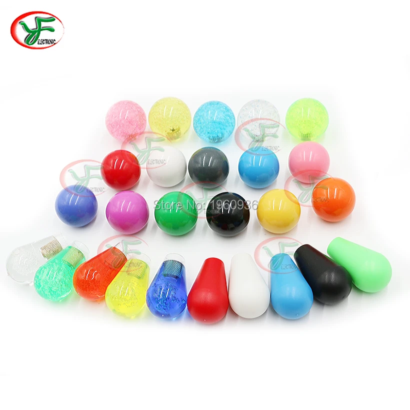 10PCS Oval Top Crystal Rocker Ball Head Battopfor ZIPPY SANWA USB Arcade Stick Knob American Style Joystick Balltop