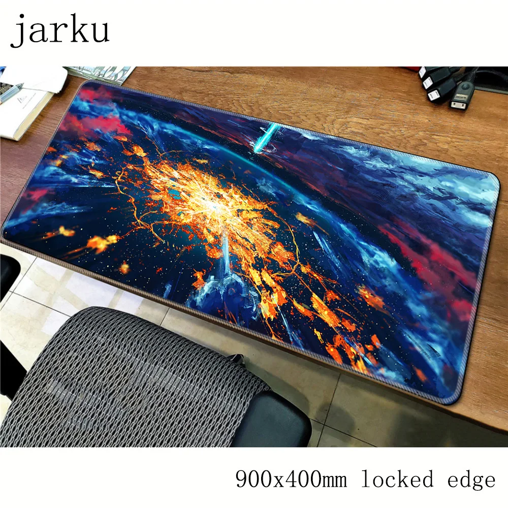 Fantasy landscape 900*400*2MM Speed Big Lock Edge Mouse Pad Mat Washable Gaming Personality cool new Mousepad For LOL CSGO Gamer