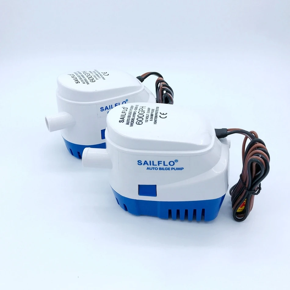 Automatic Water Pump 600GPH 12V 24V Submersible Bilge Pump With Folat Switch Auto Electric Motor Boat Aquarium Marine Equipment