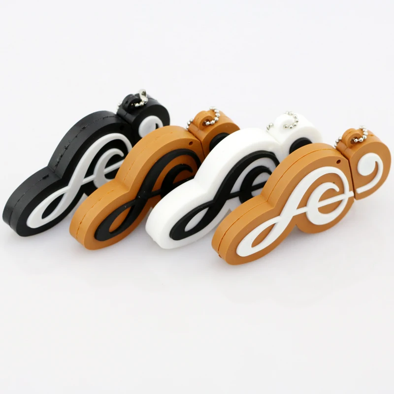 الكرتون محرك فلاش Usb لطيف ملاحظة دي Musique Usb فلاش القلم محرك الملاحظات الموسيقية 4GB/8GB/16GB/32GB/64GB فلاش القرص