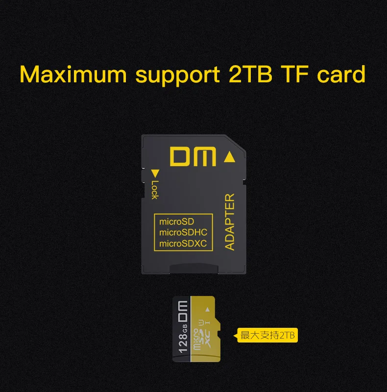 DM SD-T2 Speicherkartenadapter SD2.0 Kompatibel mit MicroSD MicroSDHC MicroSDXC Unterstützt Maximale Kapazität bis zu 2TB – Detail 3