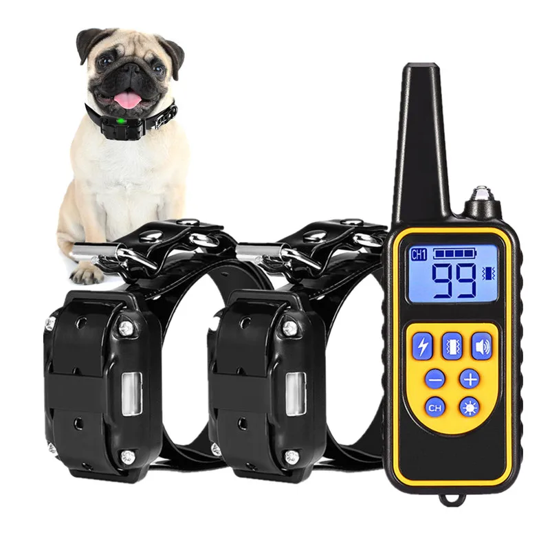 Electric Remote Control Dog Training Collar Waterproof Charging Dog Puppy Anti-Bark Neck Collar Trainer 1/2/3 For Dogs