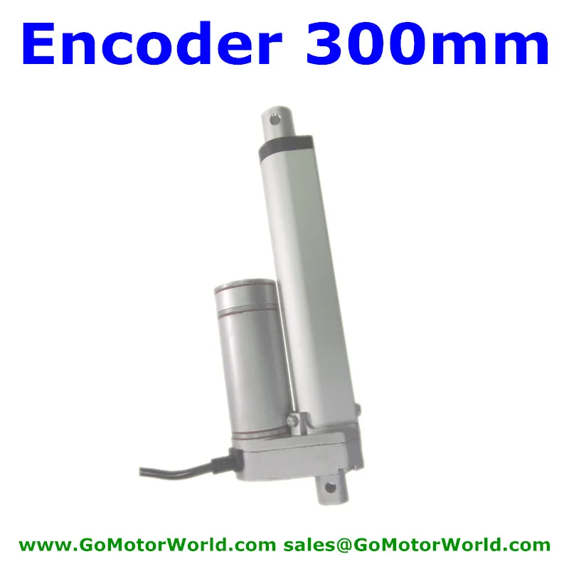 Atuador Linear Resistente à Água com Codificador La10e 12v24v 300 mm Tensão 900n Carga de 80 mm s