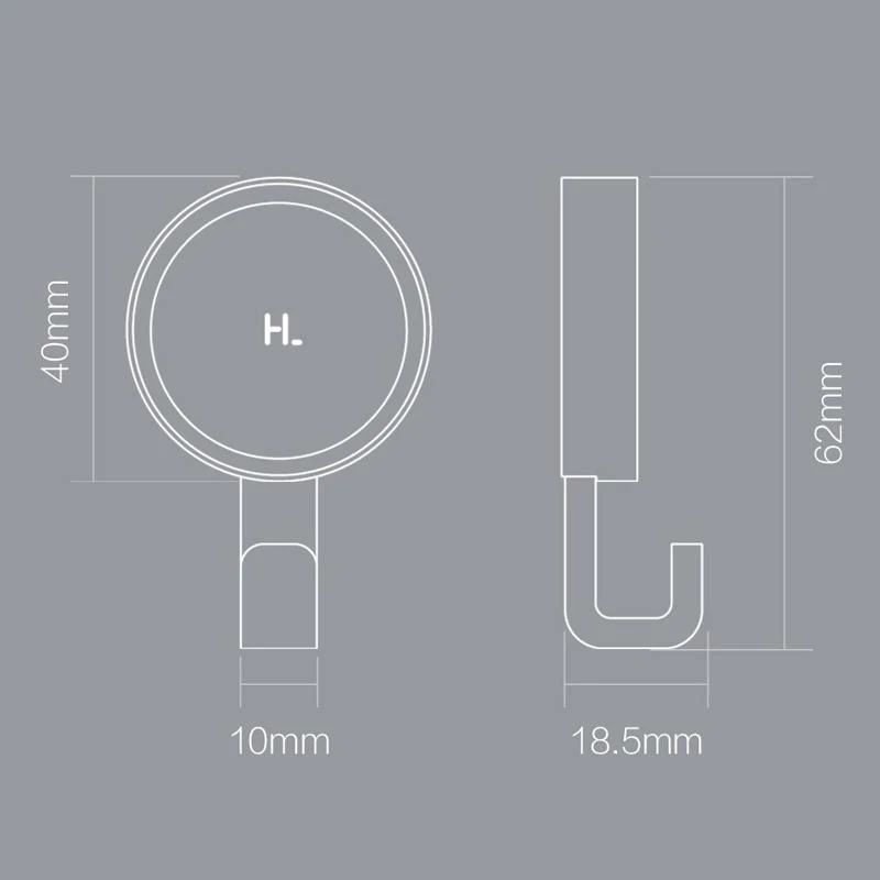 Xiaomi smart Mihome Happy Life White Hook 6pcs Suitable For Bathroom Bedroom Kitchen Walls 3kg Max Load up for xiaomi life