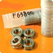 

High quality 100PCS F63800ZZ (10*19*7mm)Bearings Flanged ball Bearings F63800ZZ