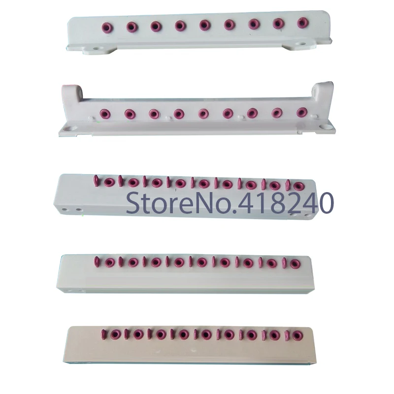 Thread Through Computer Embroidery Machine Parts Nine Needle Plastic (beige, white)  9 Line Upper Middle Lower